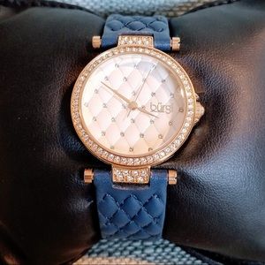 Navy Blue and Gold Woman’s Burgi Watch